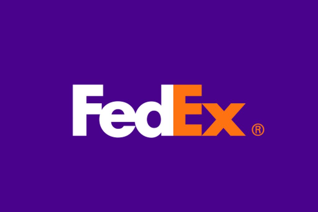 FedEx logo with arrow